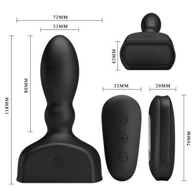 VIBRADOR PLUG ANAL INSUFLAVEL