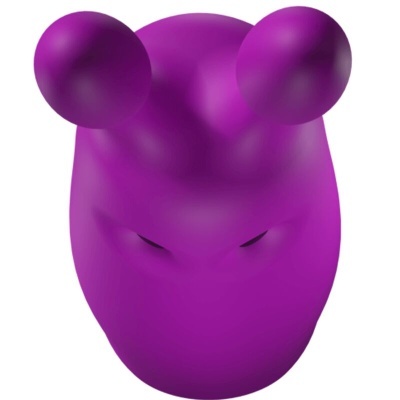 VIBRADOR DE COELHO VIOLETA DE BOLSO LASTIC