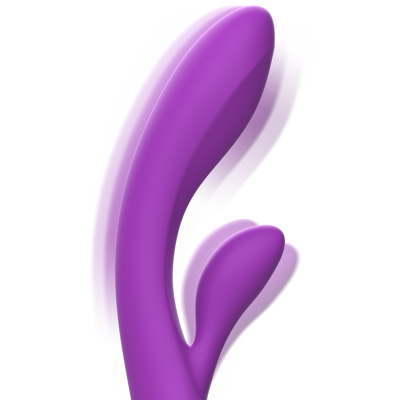 INTENSE - VIBRADOR LUIGI COELHO ROXO SILICONE LÍQUIDO