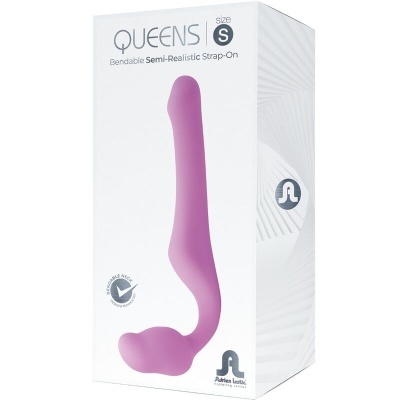 QUEENS STRAP-ON FLEXÍVEL ROSA TAMANHO S