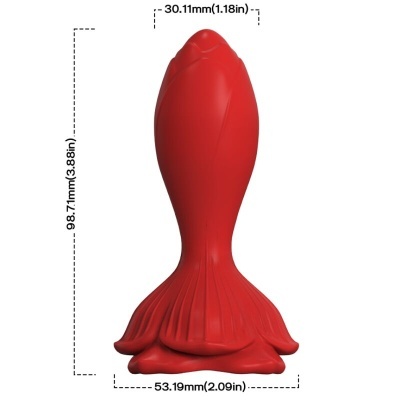 VIBRADOR ROSA E PLUG ANAL PEQUENO CONTROLE REMOTO VERMELHO - VENDING