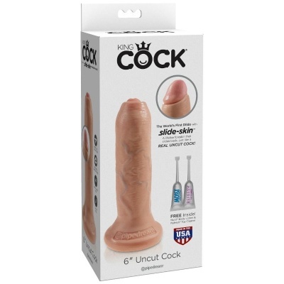 KING COCK REALISTIC DILDO UNCUT  17 CM