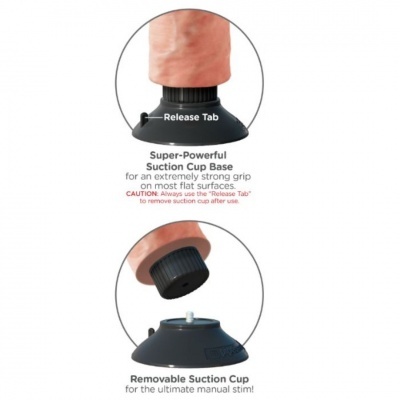 KING COCK 20,32 CM vibrador COCK