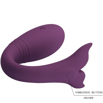JAYLEEN VIBRADOR APP CONTROLE REMOTO ROXO