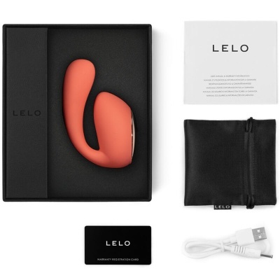 VIBRADOR IDA WAVE VERMELHO CORAL — LELO