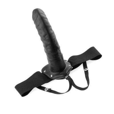 FETICHE FANTASY 19 CM HOLLOW STRAP-ON BLACK