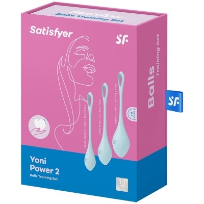 CONJUNTO SATISFYER YONI POWER 1 (AZUL) - VENDING