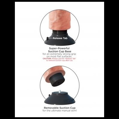 KING COCK 20,32 CM vibrador COCK