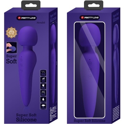 MAREDITH MASSAGEADOR 12 MODOS DE VIBRAO ROXO