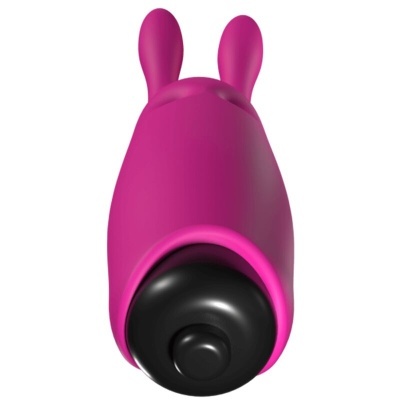 VIBRADOR DE COELHO ROSA DE BOLSO LASTIC