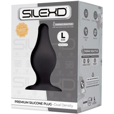 PLUG ANAL PREMIUM SILEXPAN SILICONE PREMIUM TERMOREATIVO TAMANHO L
