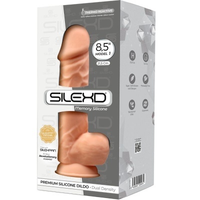 MODELO 1 PÊNIS REALÍSTICO PREMIUM SILEXPAN SILICONE 21,5 CM