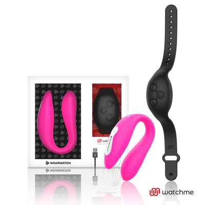 Vibrador Casal com controle remoto de pulso (pink/black)