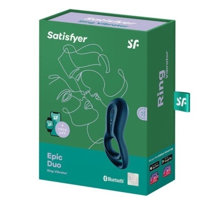 VIBRADOR SATISFYER EPIC DUO RING (NAVY BLUE)