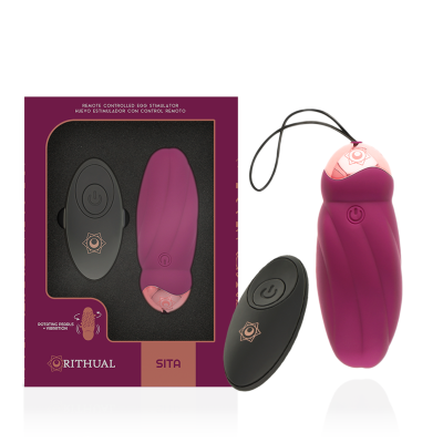SITA OVO VIBRADOR COM CONTROLE REMOTO ROTAÇÃO + VIBRAÇÃO