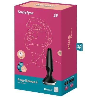 PLUG ANAL VIBRADOR SATISFYER ILICIOUS 2 (PRETO)