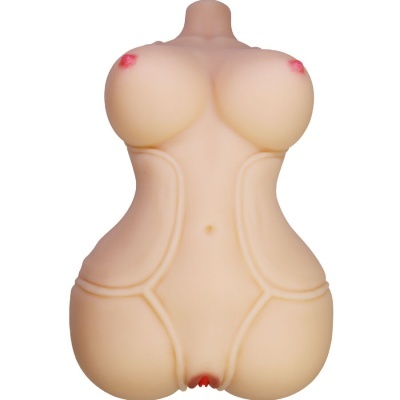 Manequim de torso feminino em silicone cor de pele com detalhes anatómicos