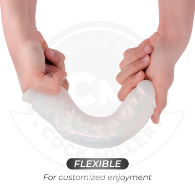 DILDO COM VENTOSA, LUZES E VIBRAÇÃO COM CONTROLE REMOTO BRANCO 20,5 CM