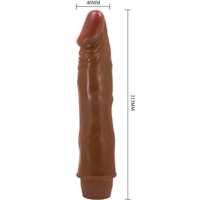 VIBRADOR REALISTA ANÃO 21 CM MULATO