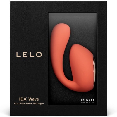 VIBRADOR IDA WAVE VERMELHO CORAL — LELO