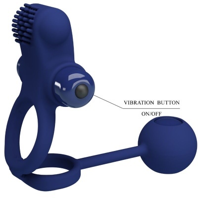 REMINGTON ANEL VIBRADOR DUPLO COM PLUG AZUL
