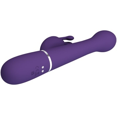 VIBRADOR COELHO DEJON 3 EM 1 MULTIFUNO ROXO