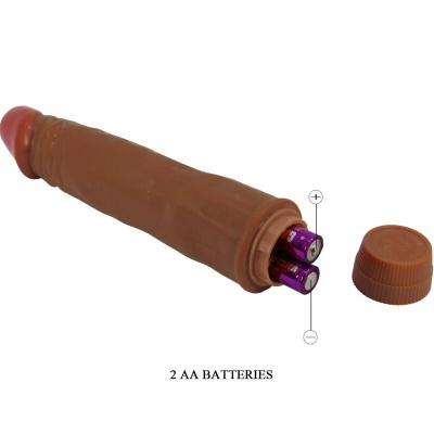 VIBRADOR REALISTA ANÃO 21 CM MULATO