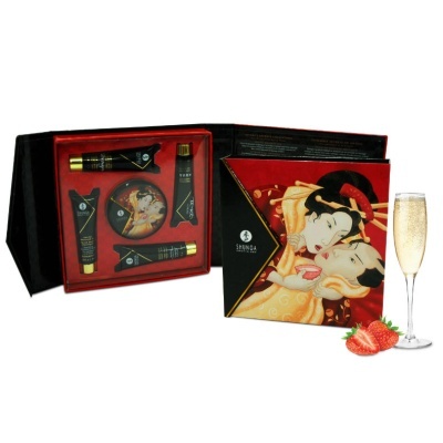 KIT SHUNGA NUGHTY GEISHA (ESPUMANTE DE MORANGO)