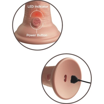 ELITE - VIBRADOR REALISTA E DILDO DE SILICONE 20,3 CM