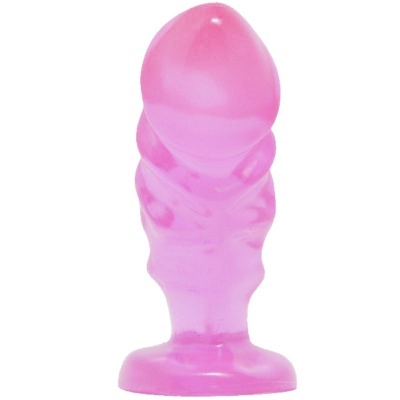 PLUG ANAL UNISEXO COM VENTOSA ROSA