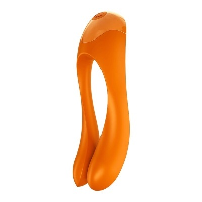 SATISFYER CANDY CANE FINGER VIBRATOR (ORANGE)