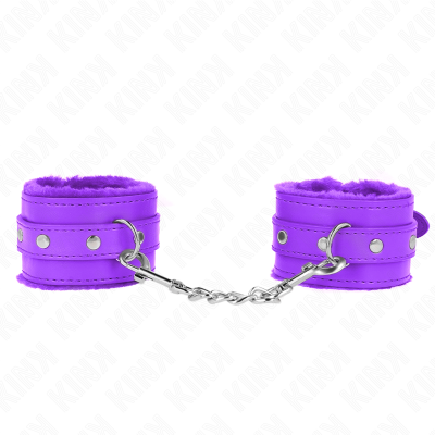 ALGEMAS PREMIUM FORRO DE PELE PREMIUM ROXO COM CINTO ROXO AJUSTÁVEL 17-29 CM X 6 CM