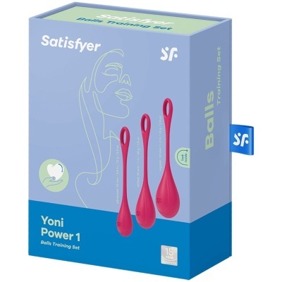 CONJUNTO SATISFYER YONI POWER 1 (VERMELHO)