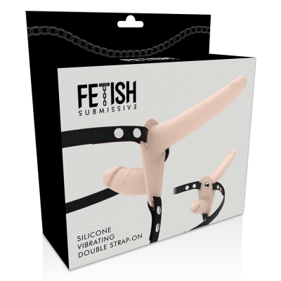 FETISH SUBMISSIVE STRAP-ON VIBRADOR Penetração dupla (br)