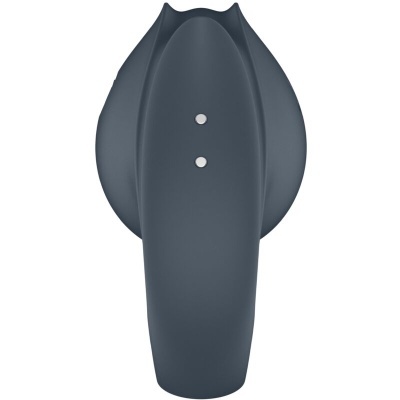 PERFECT PAIR 2 MULTIVIBRANTES 2 EM 1 ANEL PARA PÊNIS E ESTIMULADOR DE DEDO CINZA