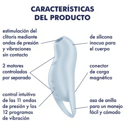 ESTIMULADOR DE CLITÓRIS POCKET PRO 1 AZUL CLARO