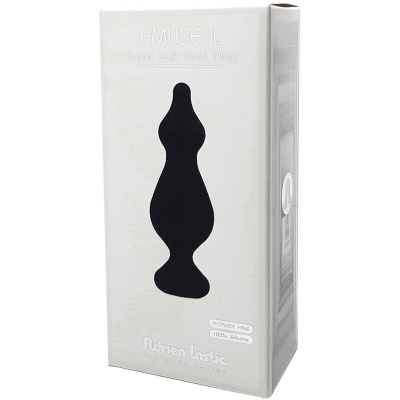 AMUSE PLUG ANAL SILICONE PRETO TAMANHO L