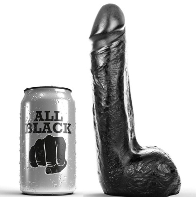 DILDO ANAL REALISTA ALL BLACK (20cm)