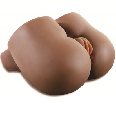 Boneca sexual realista castanha com detalhes anatómicos