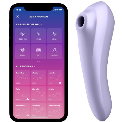 VIBRADOR SATISFYER DUAL PLEASURE AIR PULSE (LILÁS)