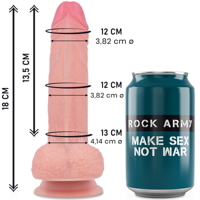 DILDO PREMIUM MustANG ROCKARMY 18 CM