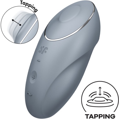 TAP & CLIMAX 1 VIBRADOR LAY-ON CINZA TAP & CLIMAX 1 VIBRADOR LAY-ON CINZA