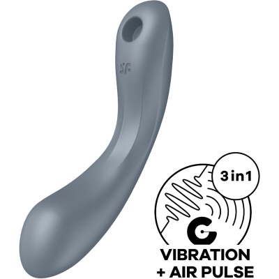 VIBRADOR SATISFYER CURVY TRINITY 1 (CINZA)