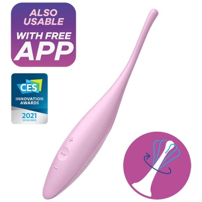 VIBRADOR SATISFYER TWIRLING JOY (ROSA)