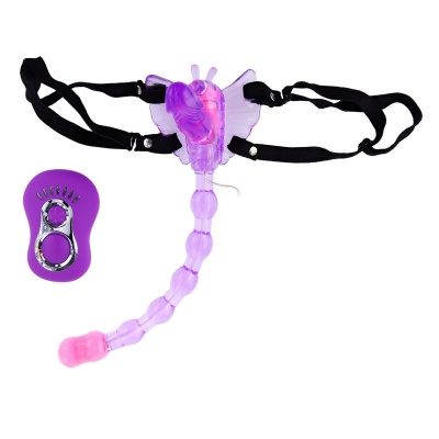 BUTTERFLY VIBRADOR STRAP ON PURPLE BUTTERFLY VIBRADOR STRAP ON PURPLE