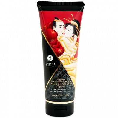 SHUNGA CREME de MASSAGEM Vinho de Morango