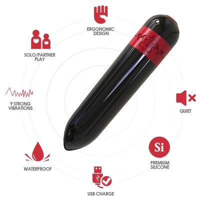 BALA VIBRADOR FOGUETE PRETO BALA VIBRADOR FOGUETE PRETO