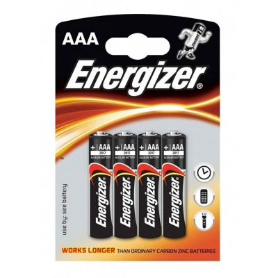 ENERGIZADOR BATERIA ALCALINA AAA LR03  4 Unidades