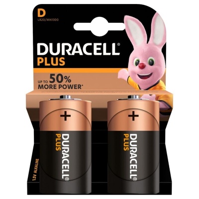 DURACELL PLUS 2 x LR20 / BATERIAS