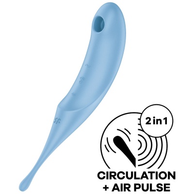ESTIMULADOR E VIBRADOR SATISFYER TWIRLING PRO (AZUL) ESTIMULADOR E VIBRADOR SATISFYER TWIRLING PRO (AZUL)